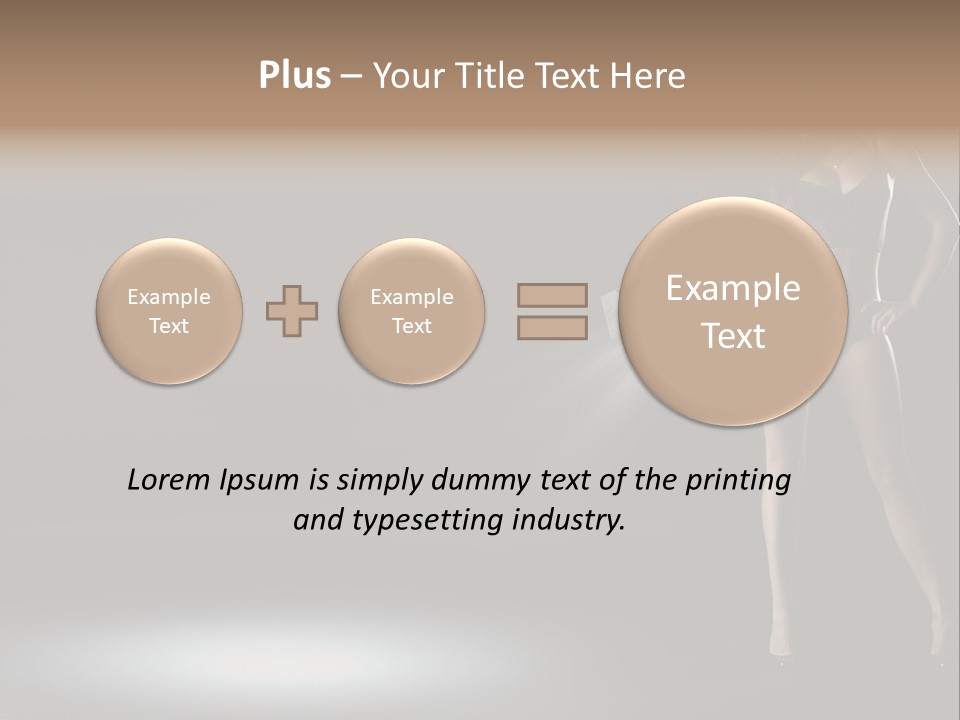 Good Smile Woman PowerPoint Template
