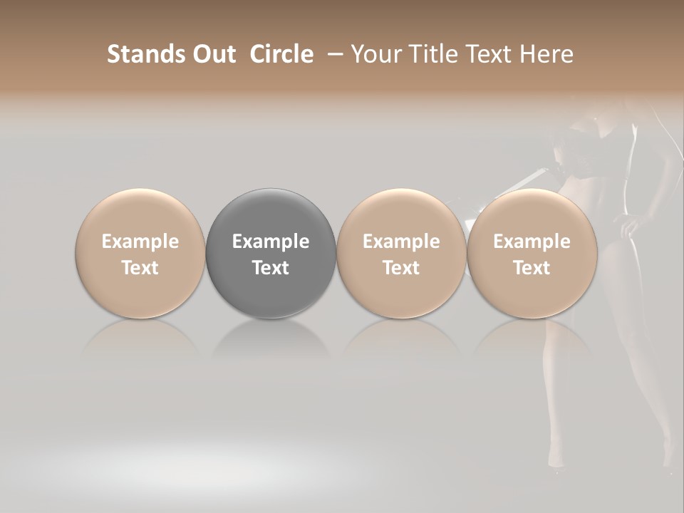 Good Smile Woman PowerPoint Template