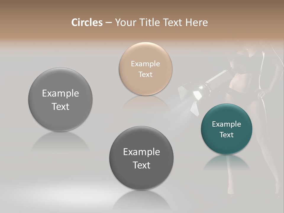 Good Smile Woman PowerPoint Template