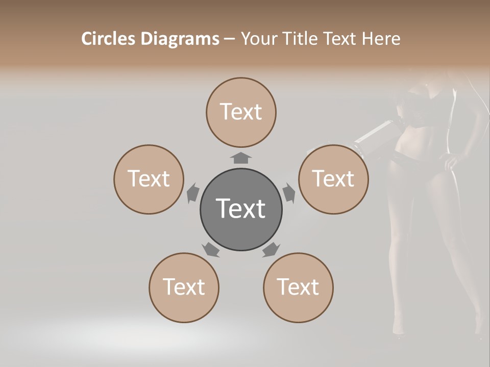 Good Smile Woman PowerPoint Template