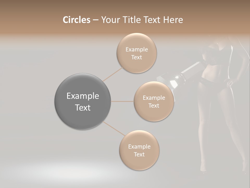 Good Smile Woman PowerPoint Template