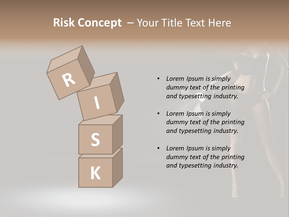 Good Smile Woman PowerPoint Template