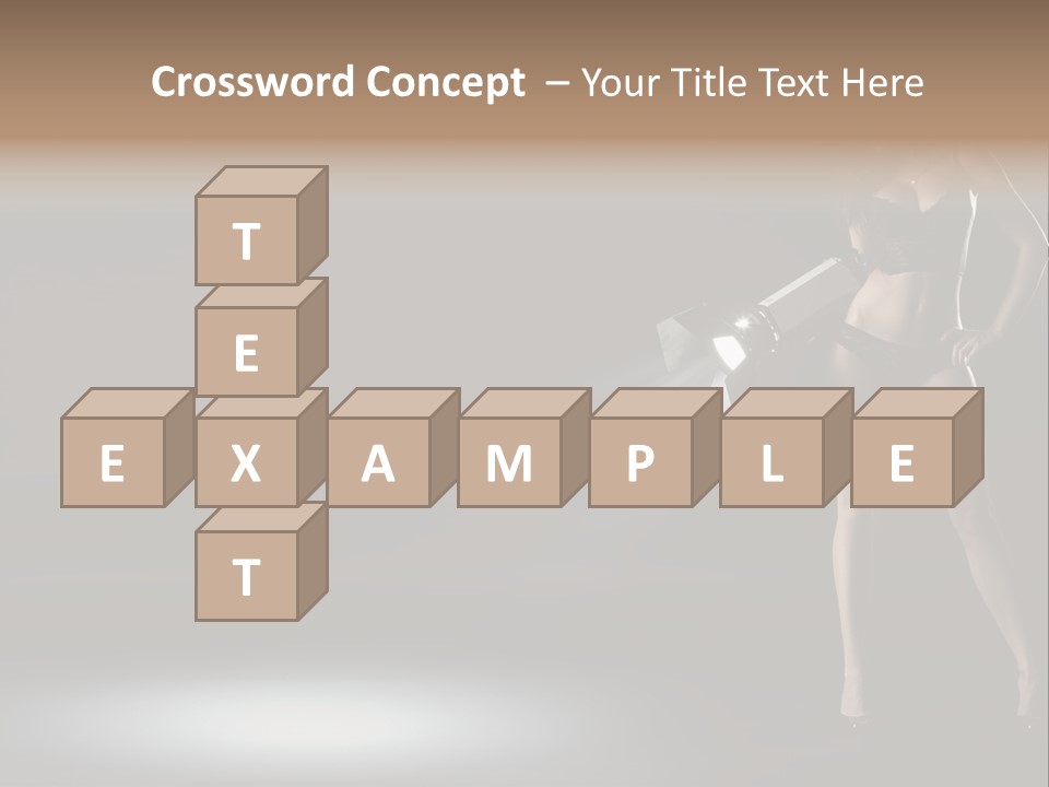 Good Smile Woman PowerPoint Template