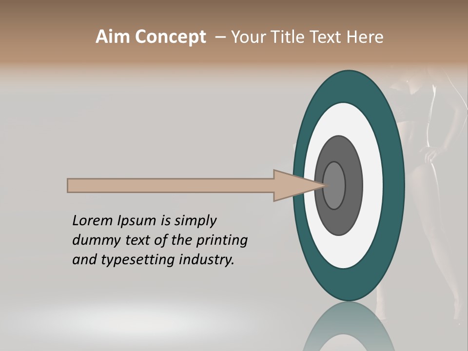 Good Smile Woman PowerPoint Template