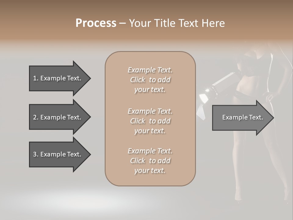 Good Smile Woman PowerPoint Template