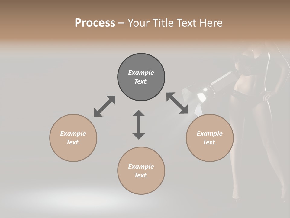 Good Smile Woman PowerPoint Template