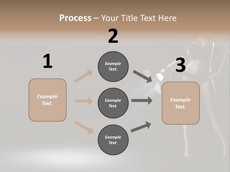 Good Smile Woman PowerPoint Template