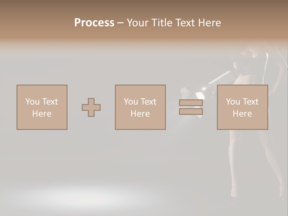 Good Smile Woman PowerPoint Template