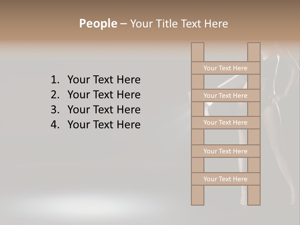 Good Smile Woman PowerPoint Template