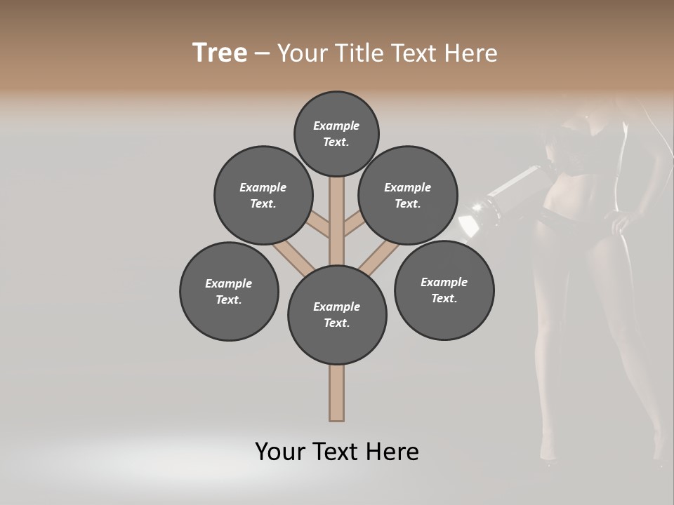 Good Smile Woman PowerPoint Template