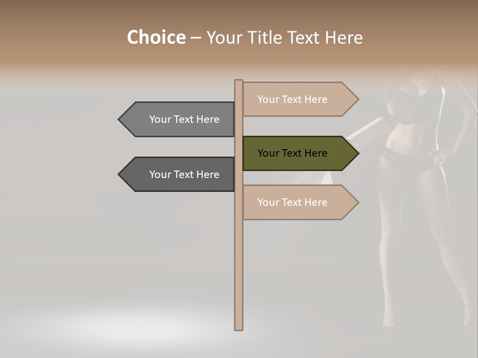 Good Smile Woman PowerPoint Template