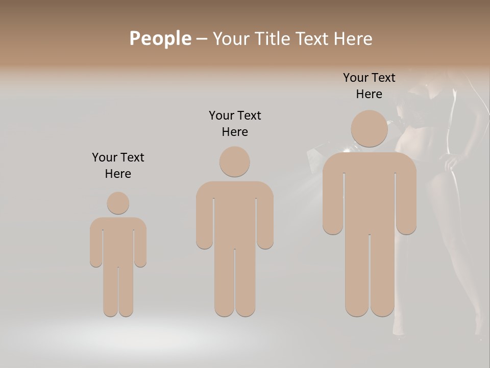 Good Smile Woman PowerPoint Template