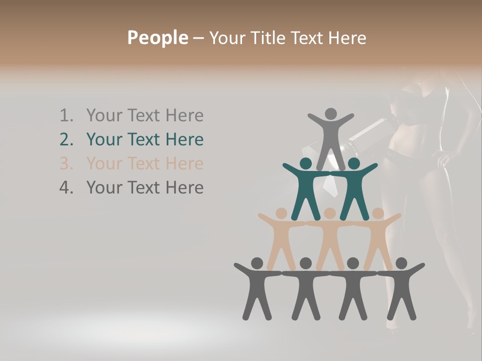 Good Smile Woman PowerPoint Template