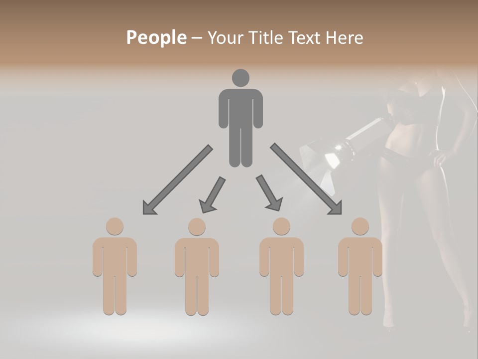 Good Smile Woman PowerPoint Template