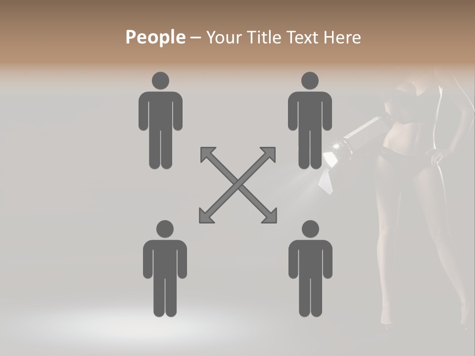 Good Smile Woman PowerPoint Template