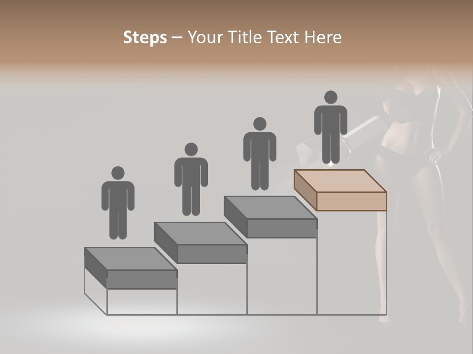 Good Smile Woman PowerPoint Template