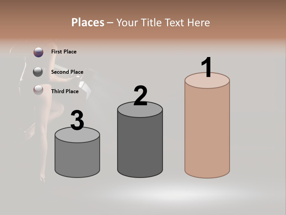 Sensual Female Lamp PowerPoint Template