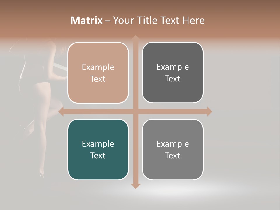 Sensual Female Lamp PowerPoint Template