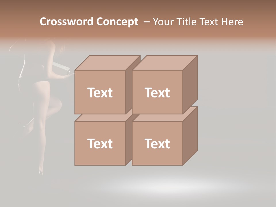 Sensual Female Lamp PowerPoint Template