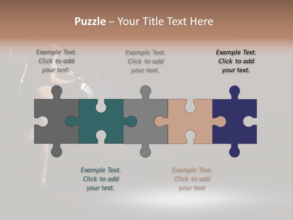 Sensual Female Lamp PowerPoint Template