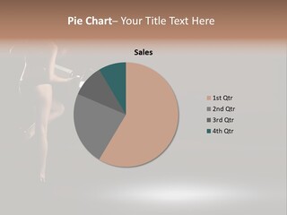 Sensual Female Lamp PowerPoint Template