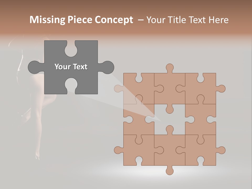 Sensual Female Lamp PowerPoint Template