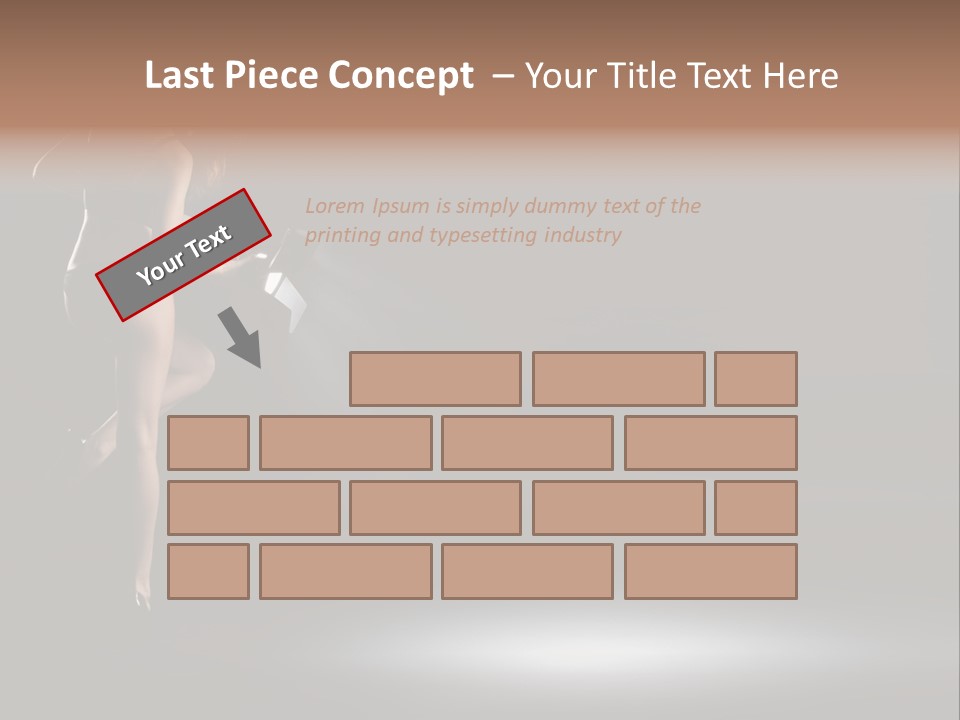 Sensual Female Lamp PowerPoint Template