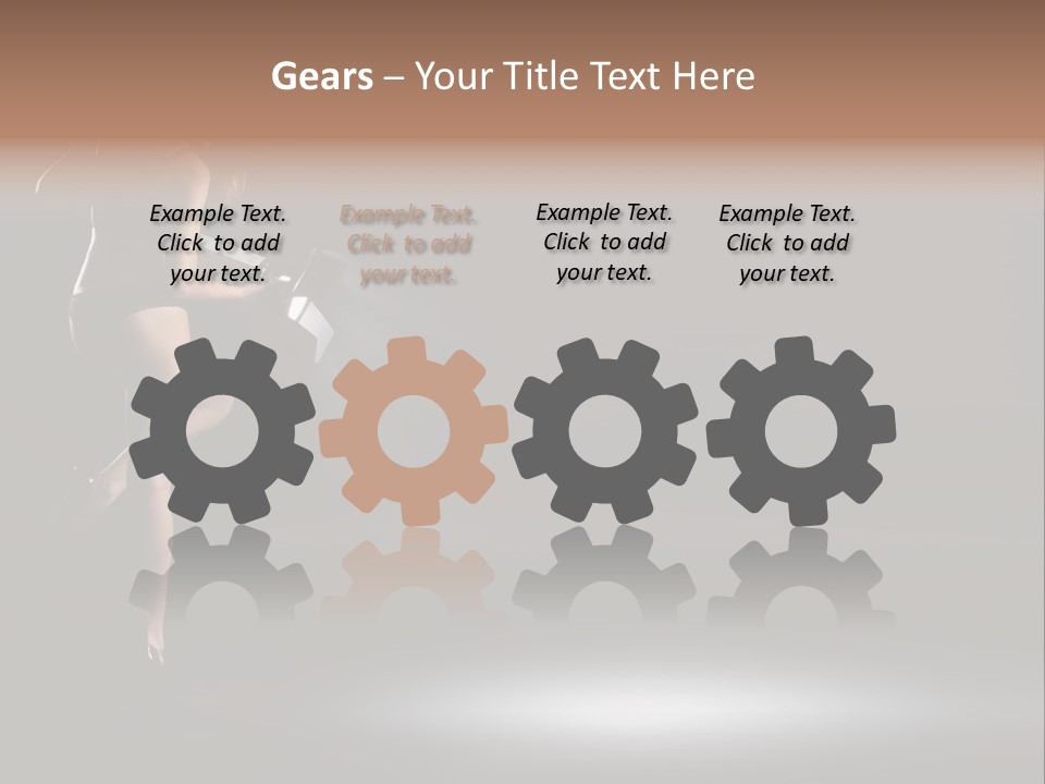 Sensual Female Lamp PowerPoint Template