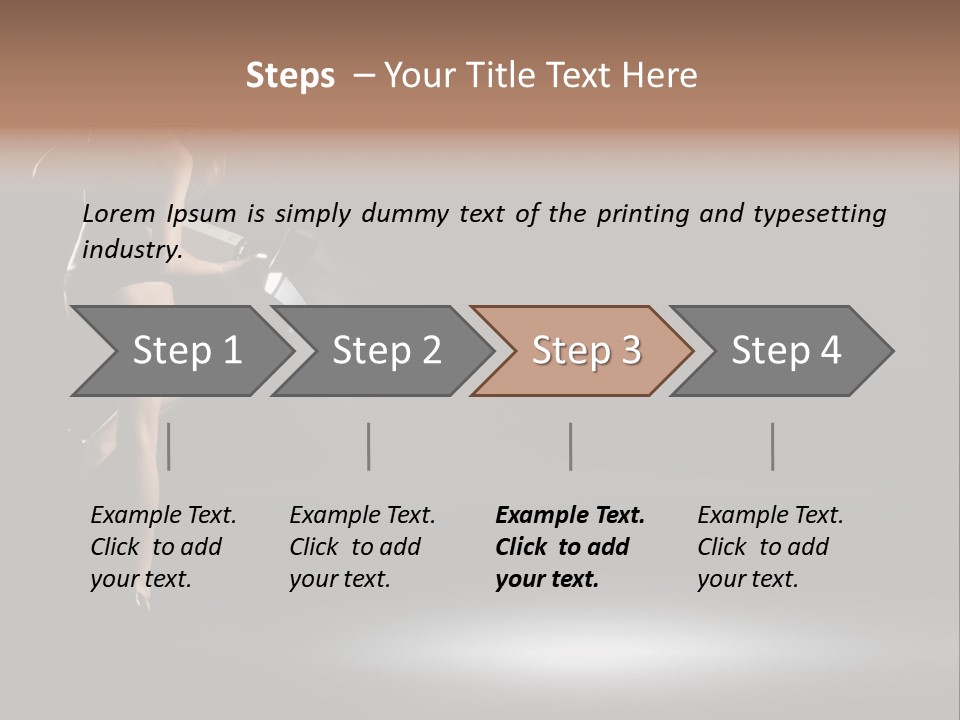 Sensual Female Lamp PowerPoint Template