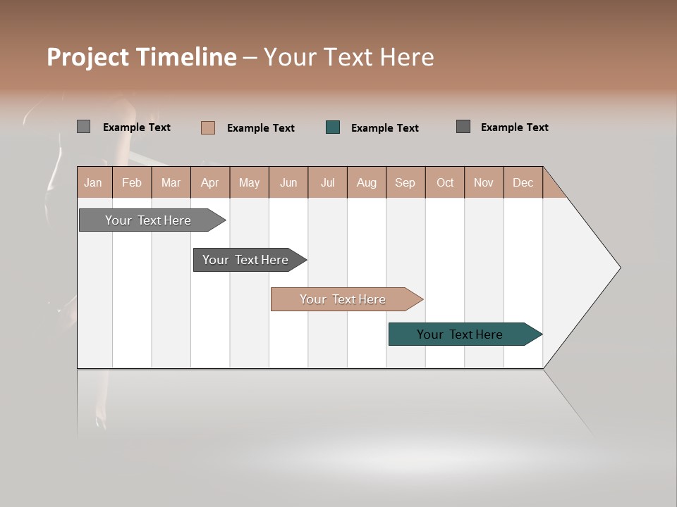 Sensual Female Lamp PowerPoint Template