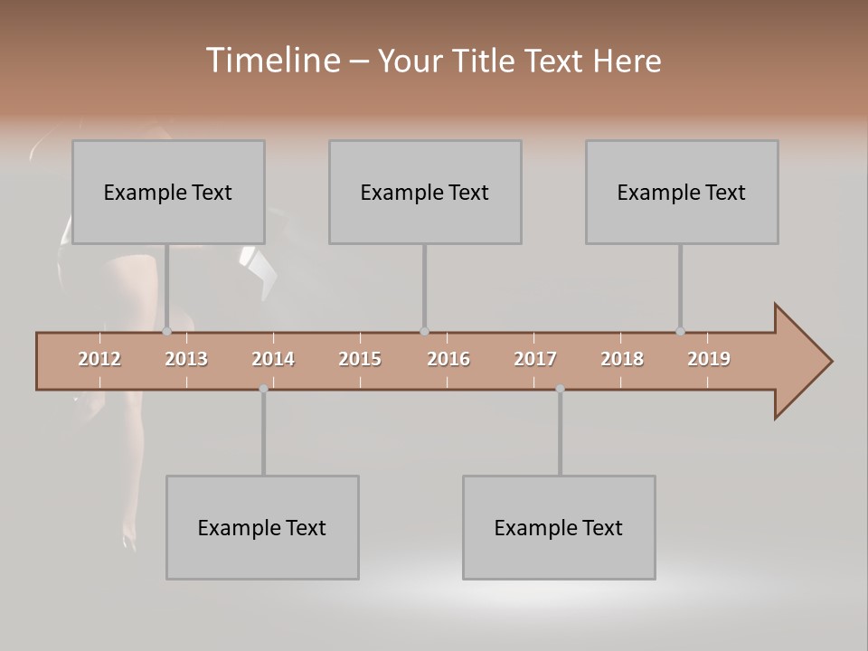 Sensual Female Lamp PowerPoint Template