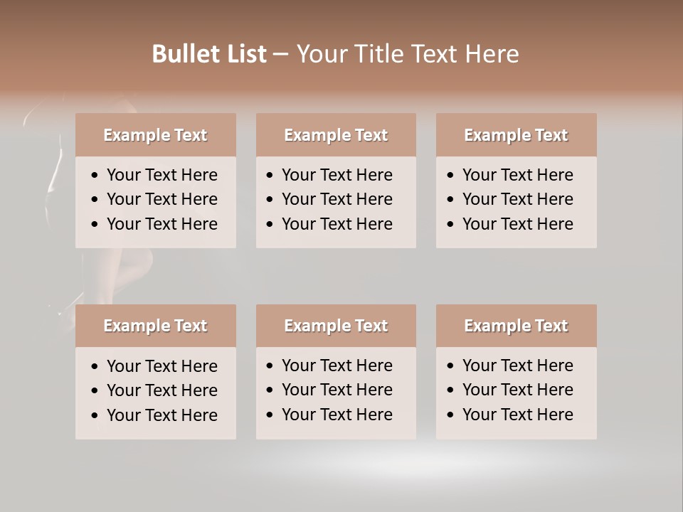 Sensual Female Lamp PowerPoint Template