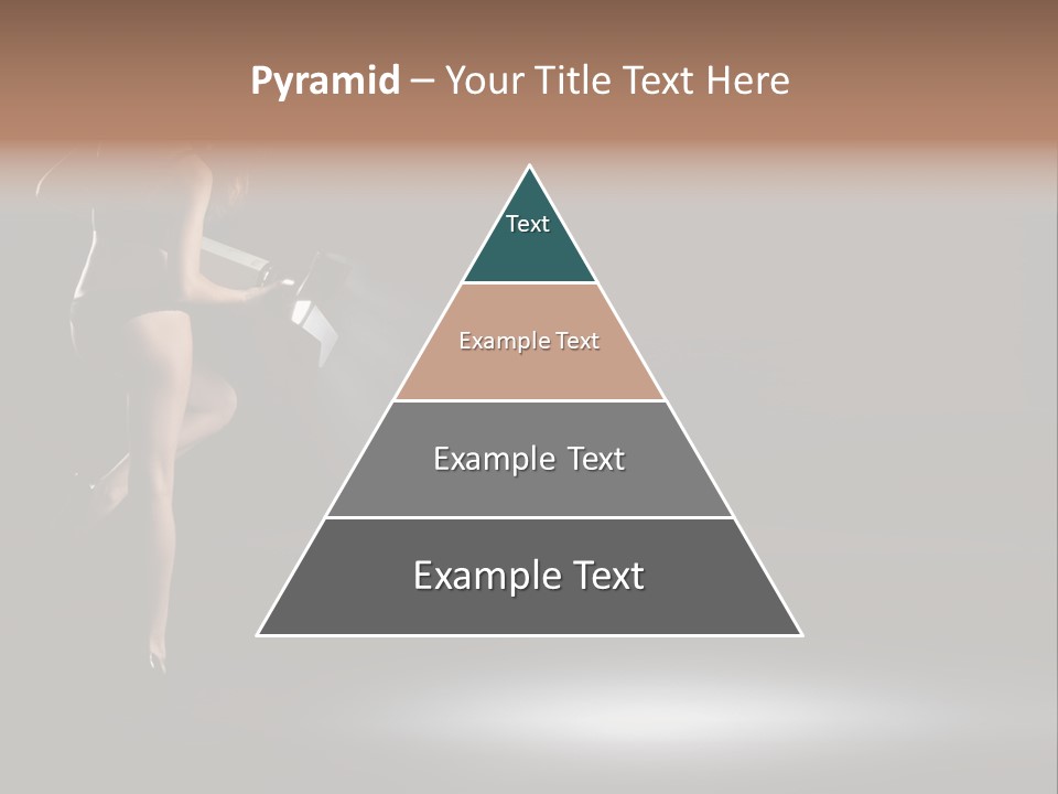 Sensual Female Lamp PowerPoint Template