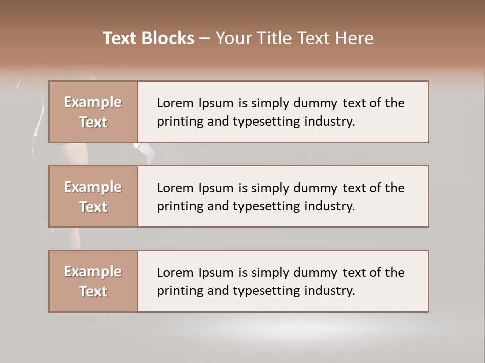 Sensual Female Lamp PowerPoint Template