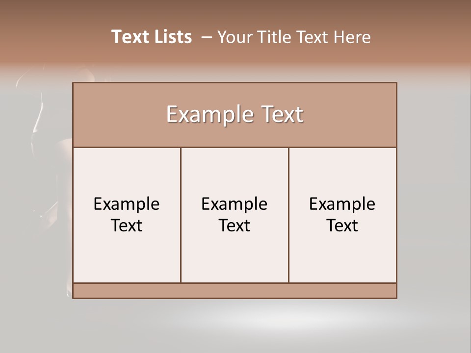 Sensual Female Lamp PowerPoint Template