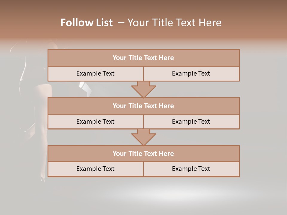 Sensual Female Lamp PowerPoint Template