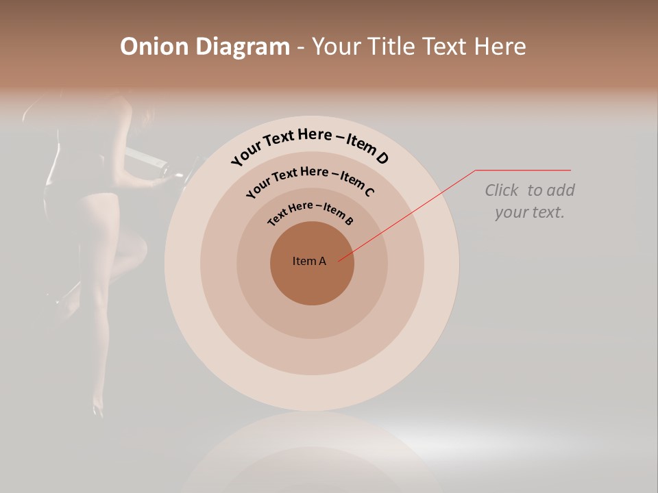 Sensual Female Lamp PowerPoint Template