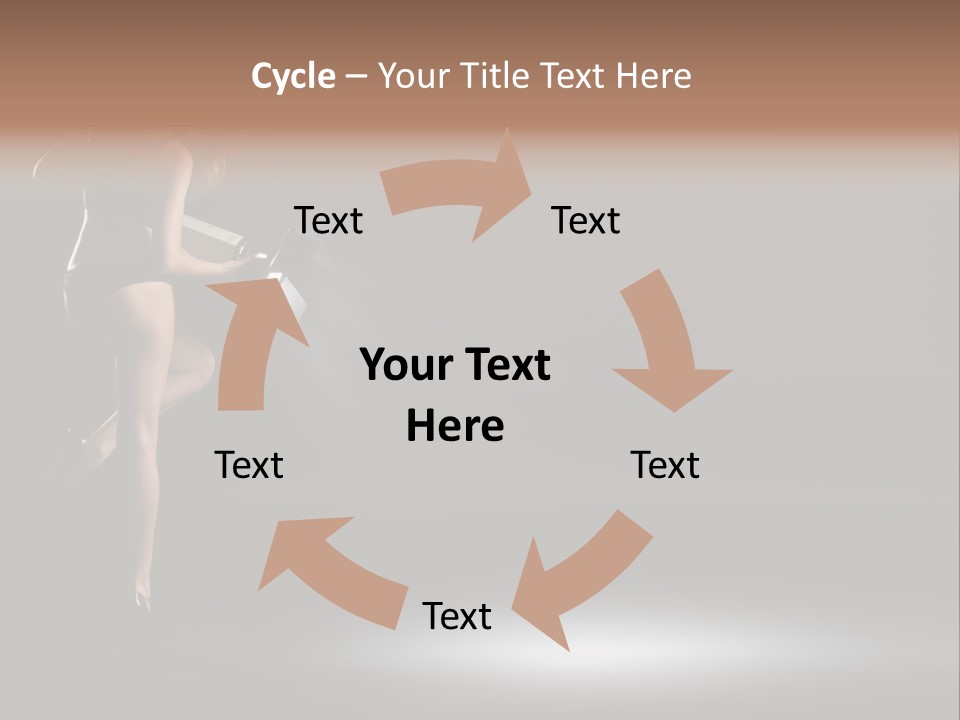 Sensual Female Lamp PowerPoint Template