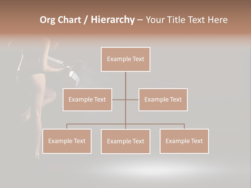 Sensual Female Lamp PowerPoint Template