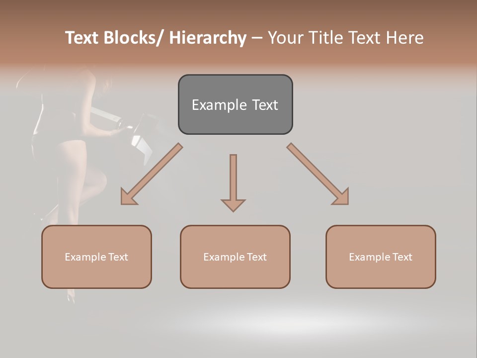 Sensual Female Lamp PowerPoint Template