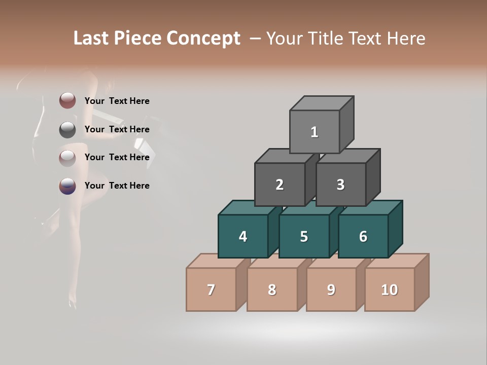 Sensual Female Lamp PowerPoint Template