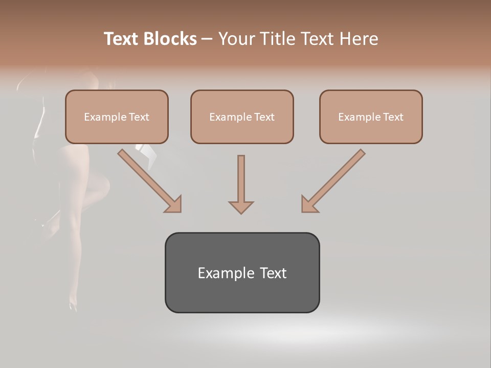 Sensual Female Lamp PowerPoint Template