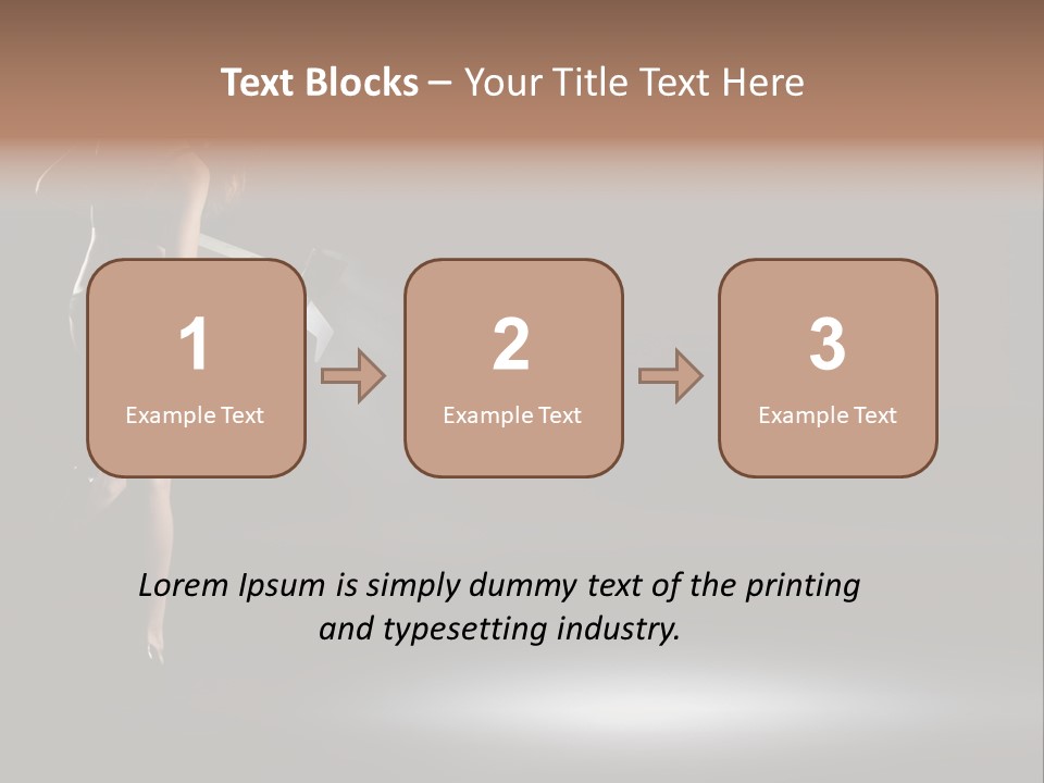 Sensual Female Lamp PowerPoint Template