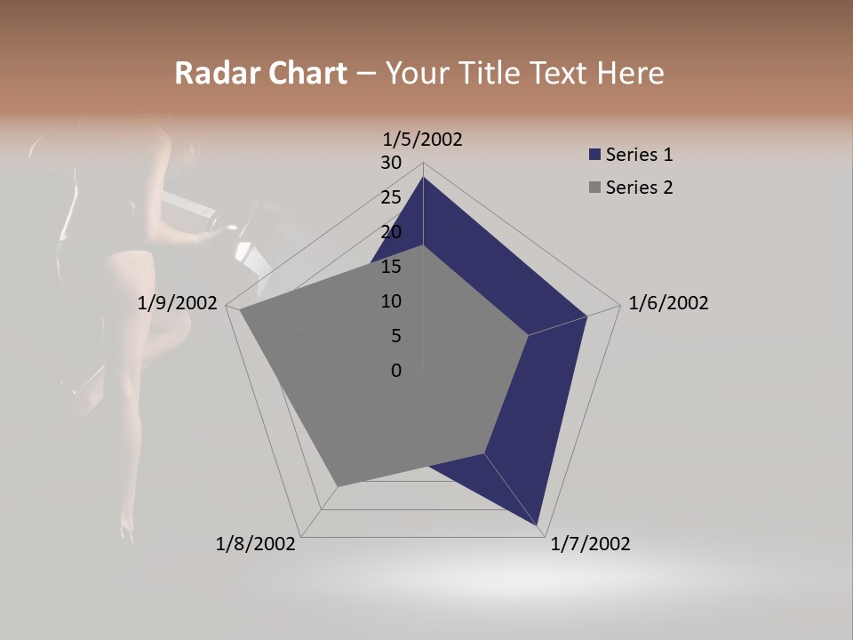 Sensual Female Lamp PowerPoint Template