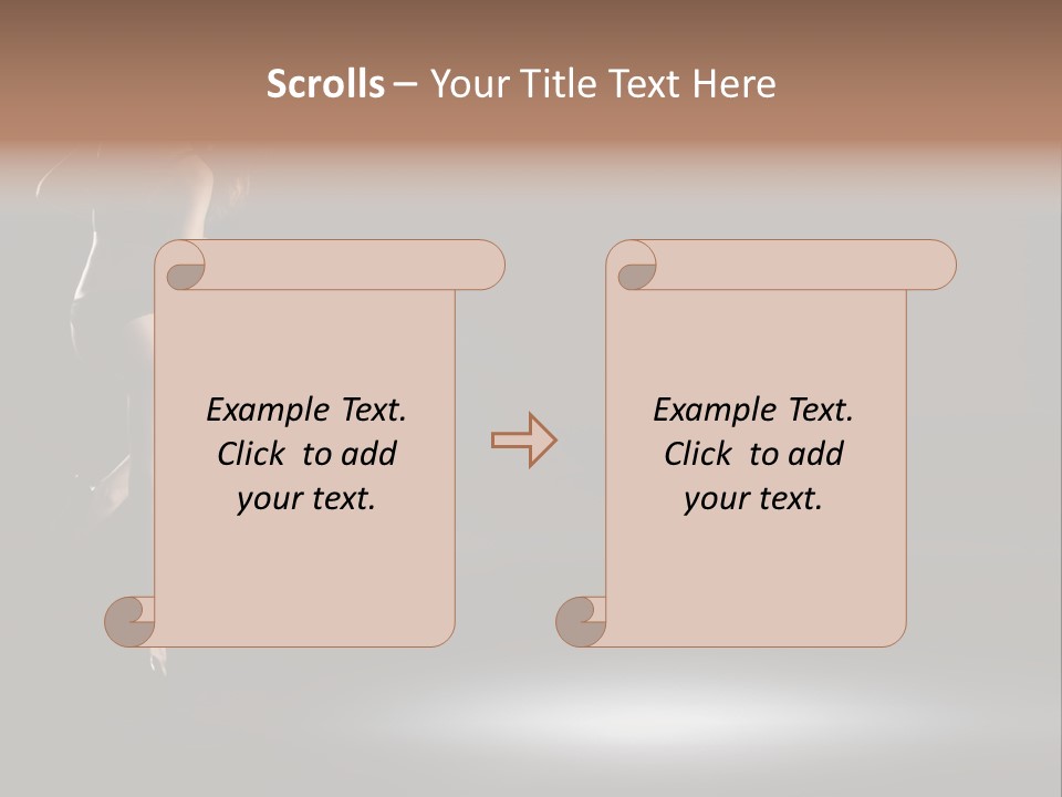 Sensual Female Lamp PowerPoint Template