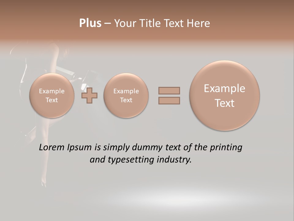 Sensual Female Lamp PowerPoint Template