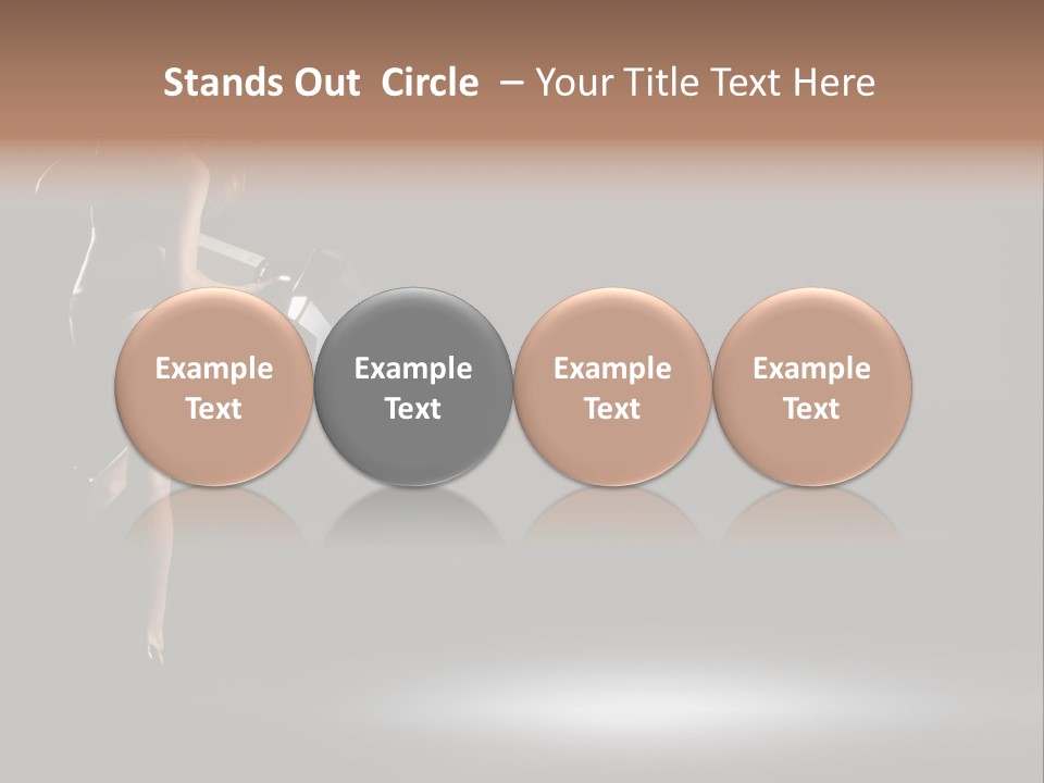 Sensual Female Lamp PowerPoint Template