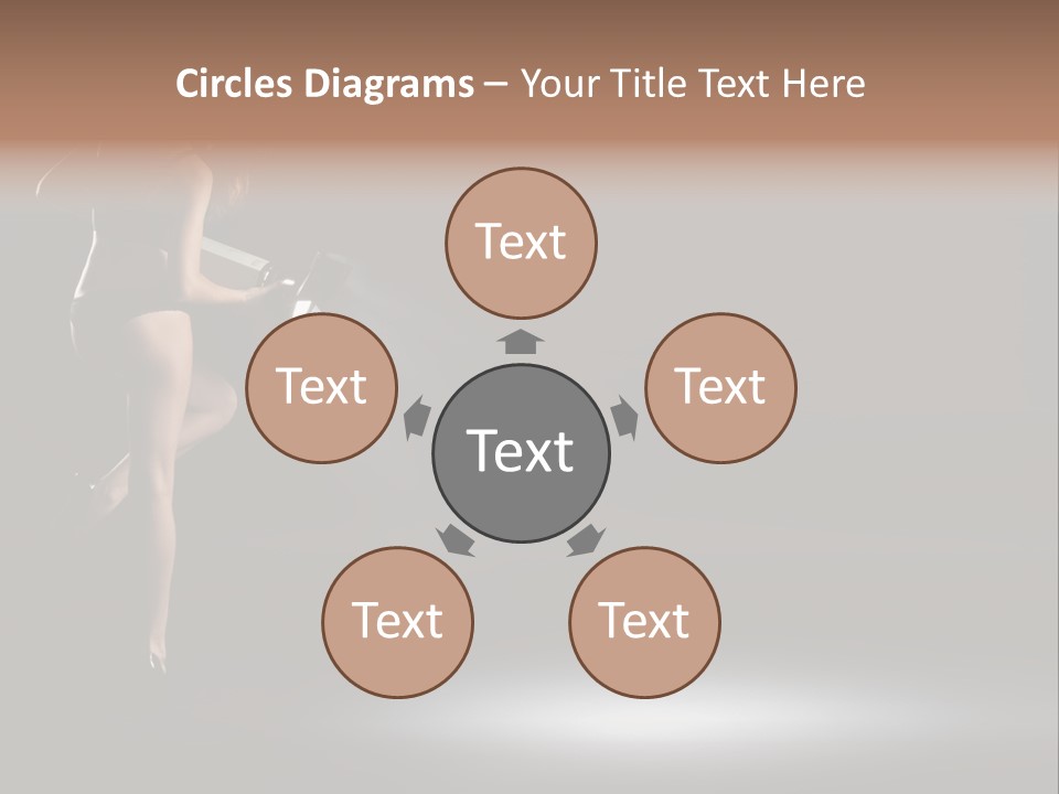 Sensual Female Lamp PowerPoint Template