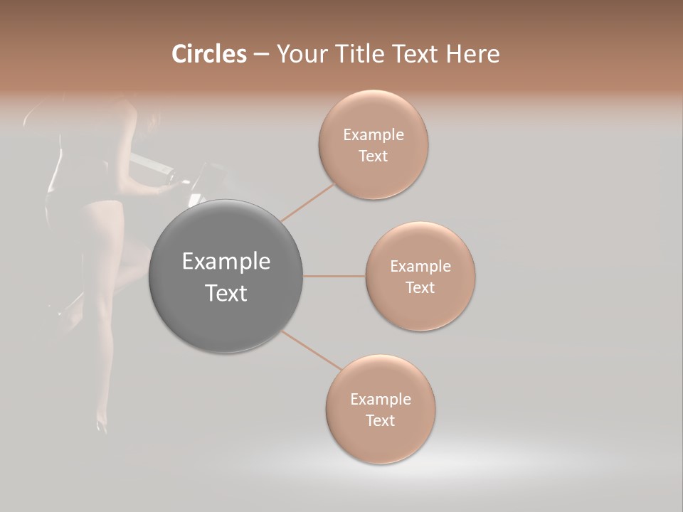 Sensual Female Lamp PowerPoint Template