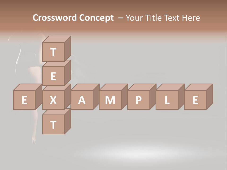 Sensual Female Lamp PowerPoint Template